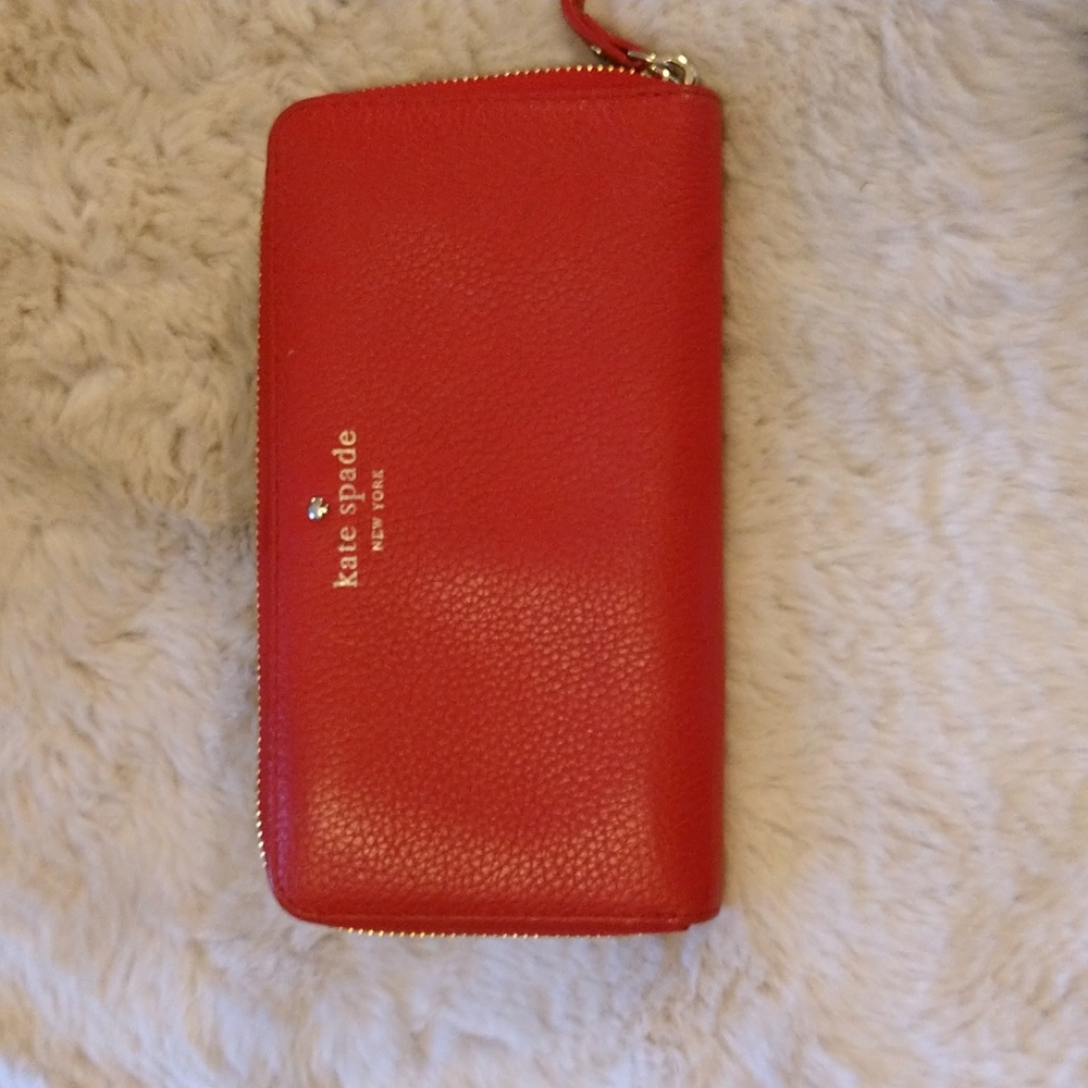 Kate spade Large. red wallet